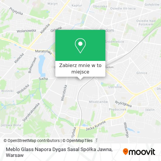 Mapa Meblo Glass Napora Dygas Sasal Spółka Jawna