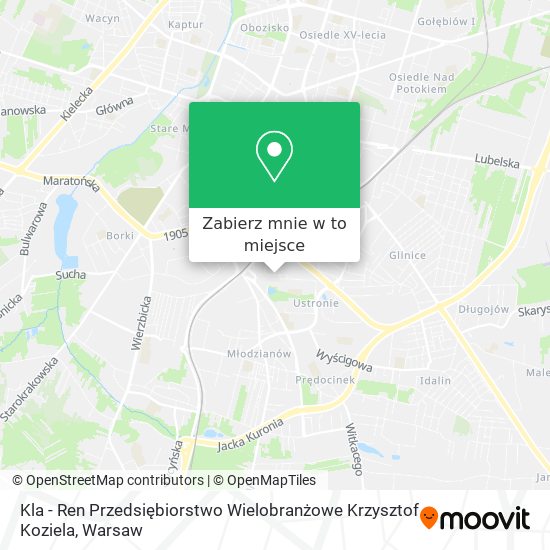 Mapa Kla - Ren Przedsiębiorstwo Wielobranżowe Krzysztof Koziela