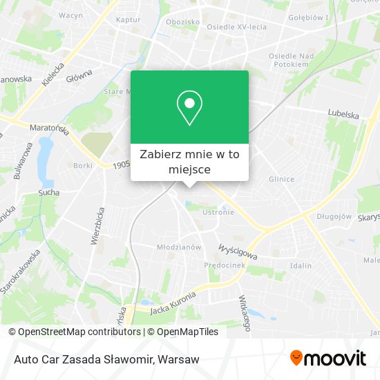 Mapa Auto Car Zasada Sławomir