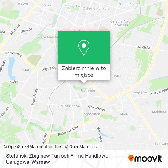 Mapa Stefański Zbigniew Tanioch Firma Handlowo Usługowa