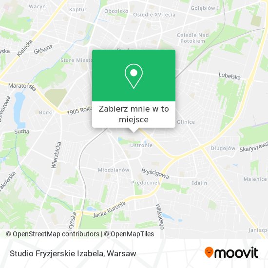 Mapa Studio Fryzjerskie Izabela