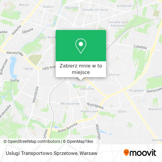 Mapa Uslugi Transportowo Sprzetowe