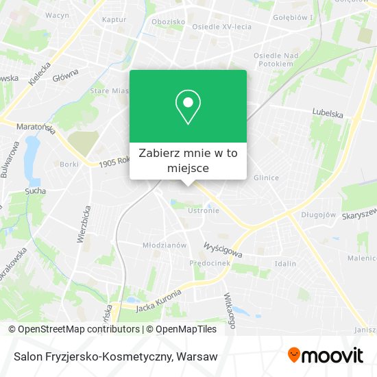 Mapa Salon Fryzjersko-Kosmetyczny