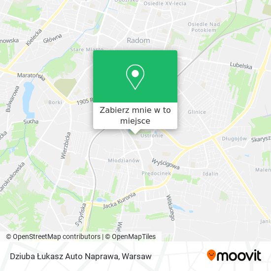 Mapa Dziuba Łukasz Auto Naprawa