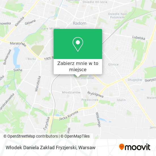 Mapa Włodek Daniela Zakład Fryzjerski