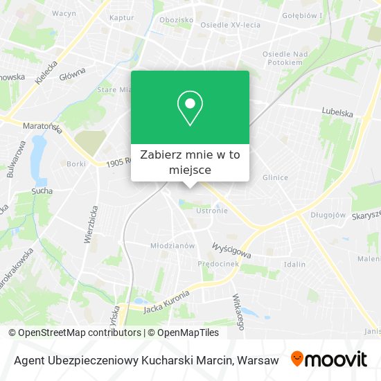 Mapa Agent Ubezpieczeniowy Kucharski Marcin