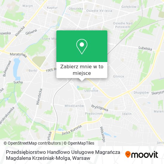 Mapa Przedsiębiorstwo Handlowo Usługowe Magrańcza Magdalena Krześniak-Molga