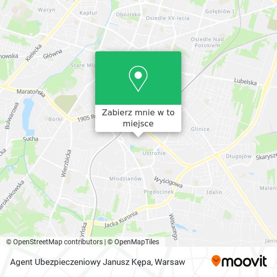 Mapa Agent Ubezpieczeniowy Janusz Kępa