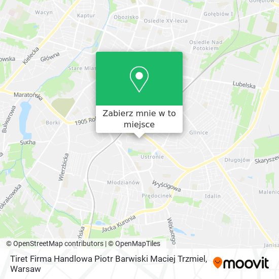 Mapa Tiret Firma Handlowa Piotr Barwiski Maciej Trzmiel