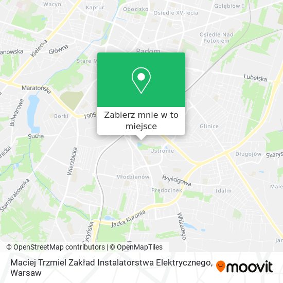 Mapa Maciej Trzmiel Zakład Instalatorstwa Elektrycznego