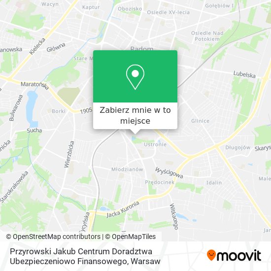 Mapa Przyrowski Jakub Centrum Doradztwa Ubezpieczeniowo Finansowego