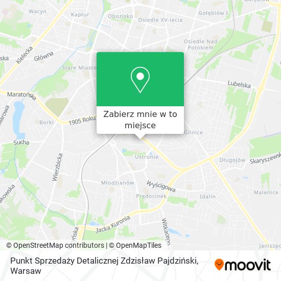 Mapa Punkt Sprzedaży Detalicznej Zdzisław Pajdziński