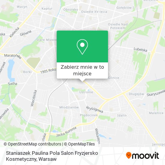 Mapa Staniaszek Paulina Pola Salon Fryzjersko Kosmetyczny