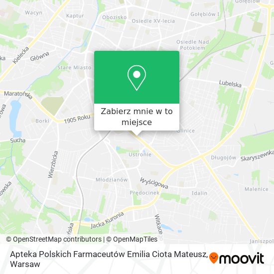 Mapa Apteka Polskich Farmaceutów Emilia Ciota Mateusz