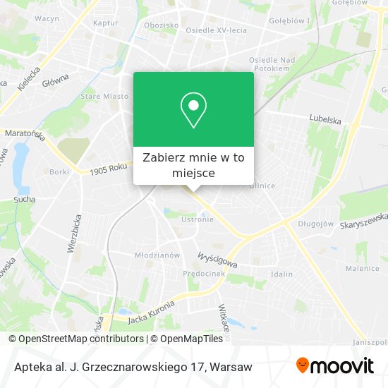 Mapa Apteka al. J. Grzecznarowskiego 17