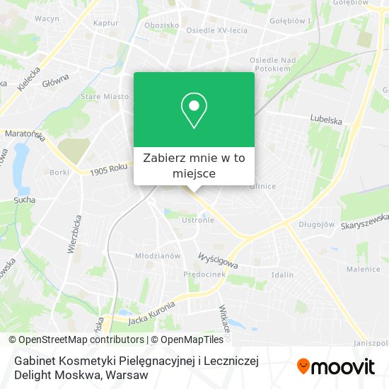 Mapa Gabinet Kosmetyki Pielęgnacyjnej i Leczniczej Delight Moskwa