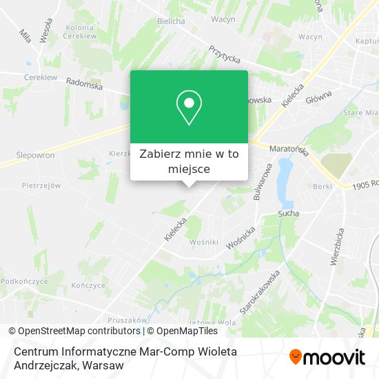 Mapa Centrum Informatyczne Mar-Comp Wioleta Andrzejczak