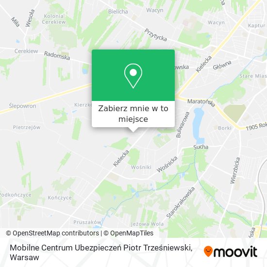 Mapa Mobilne Centrum Ubezpieczeń Piotr Trześniewski