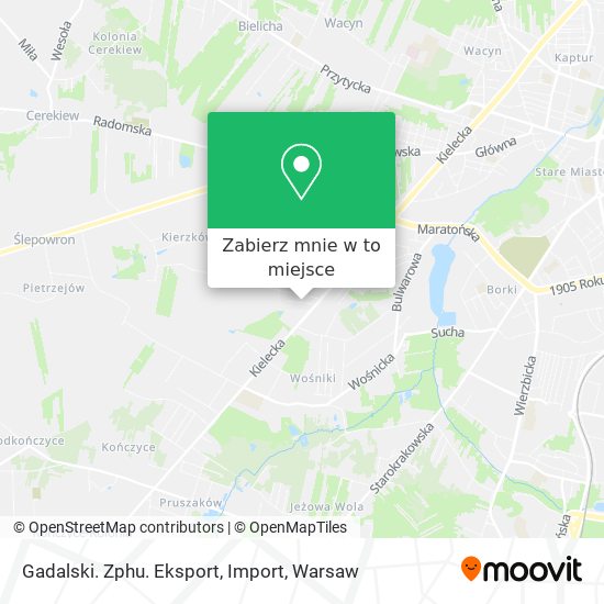 Mapa Gadalski. Zphu. Eksport, Import