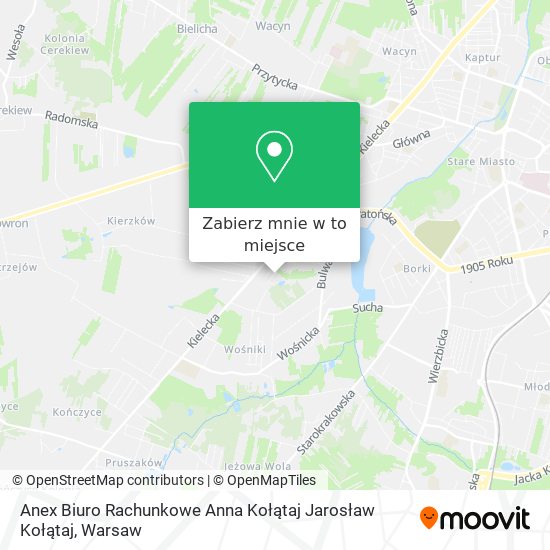 Mapa Anex Biuro Rachunkowe Anna Kołątaj Jarosław Kołątaj