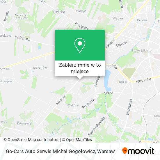 Mapa Go-Cars Auto Serwis Michał Gogołowicz