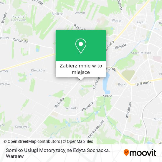 Mapa Somiko Uslugi Motoryzacyjne Edyta Sochacka