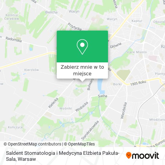 Mapa Saldent Stomatologia i Medycyna Elżbieta Pakuła-Sala