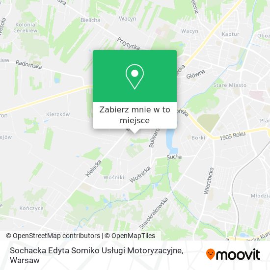 Mapa Sochacka Edyta Somiko Usługi Motoryzacyjne