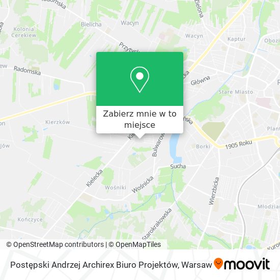 Mapa Postępski Andrzej Archirex Biuro Projektów