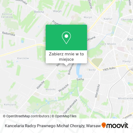 Mapa Kancelaria Radcy Prawnego Michał Chorąży