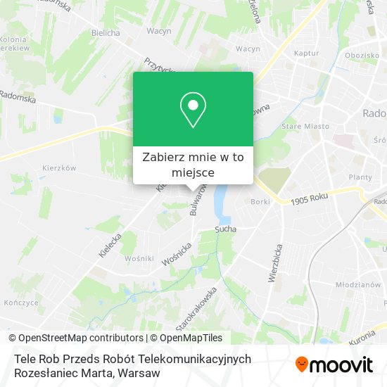 Mapa Tele Rob Przeds Robót Telekomunikacyjnych Rozesłaniec Marta