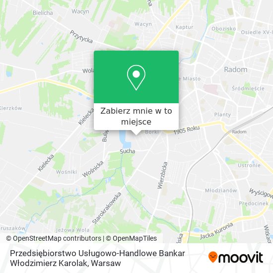 Mapa Przedsiębiorstwo Usługowo-Handlowe Bankar Włodzimierz Karolak