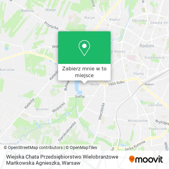 Mapa Wiejska Chata Przedsiębiorstwo Wielobranżowe Mańkowska Agnieszka