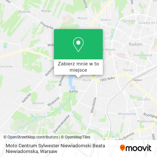 Mapa Moto Centrum Sylwester Niewiadomski Beata Niewiadomska