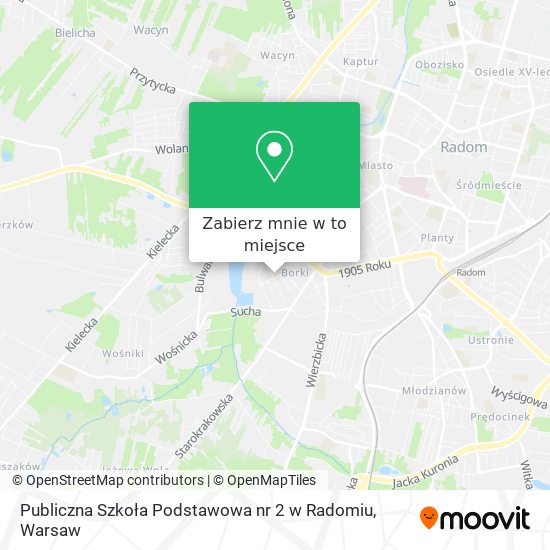 Mapa Publiczna Szkoła Podstawowa nr 2 w Radomiu