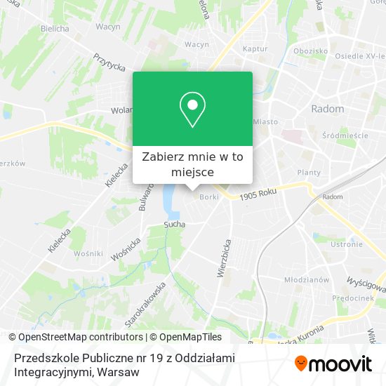 Mapa Przedszkole Publiczne nr 19 z Oddziałami Integracyjnymi