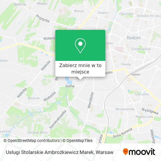 Mapa Usługi Stolarskie Ambrożkiewicz Marek