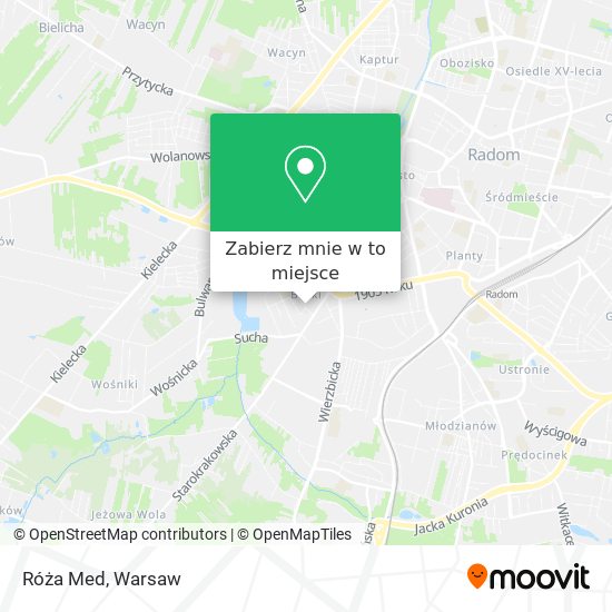 Mapa Róża Med