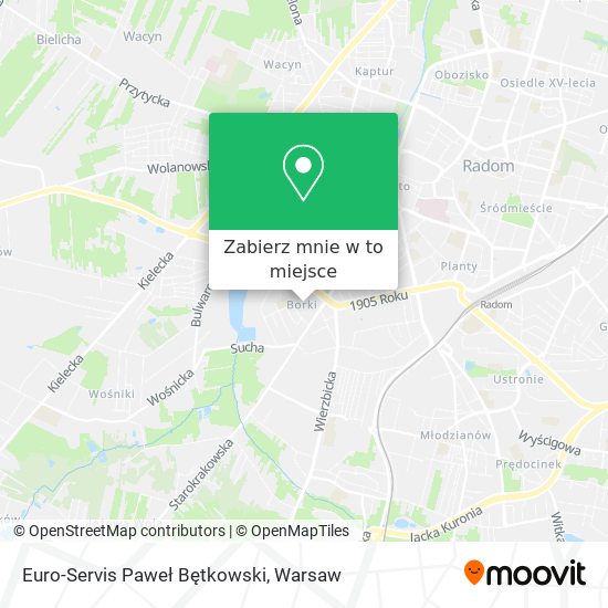 Mapa Euro-Servis Paweł Bętkowski