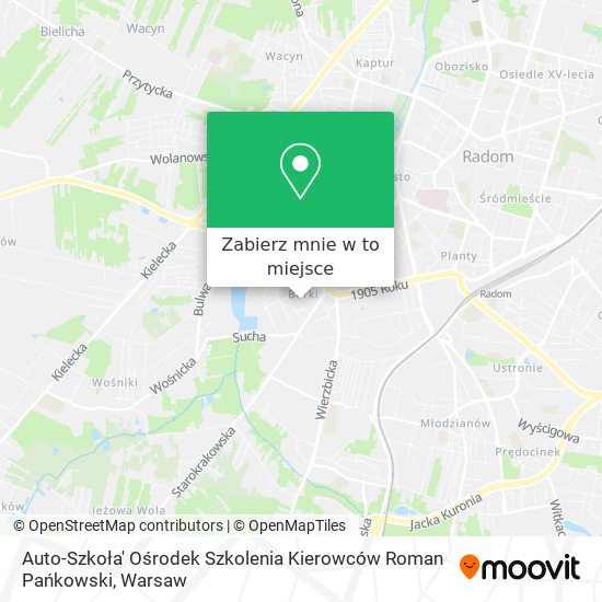 Mapa Auto-Szkoła' Ośrodek Szkolenia Kierowców Roman Pańkowski