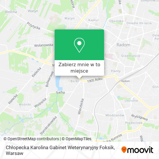 Mapa Chłopecka Karolina Gabinet Weterynaryjny Foksik