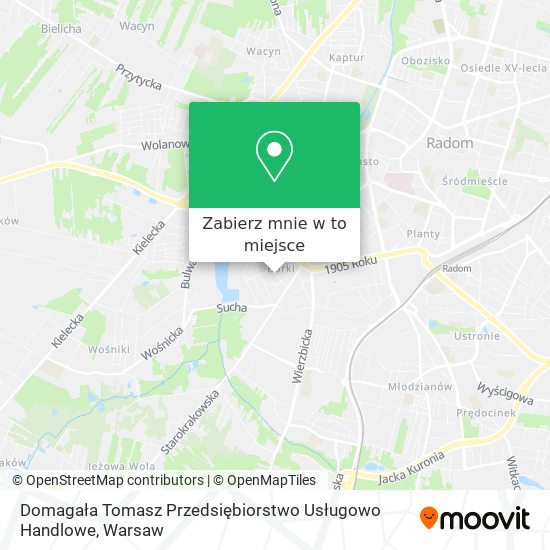 Mapa Domagała Tomasz Przedsiębiorstwo Usługowo Handlowe