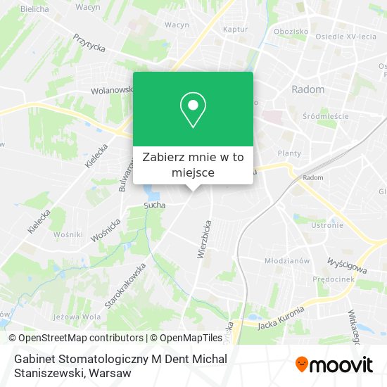 Mapa Gabinet Stomatologiczny M Dent Michal Staniszewski