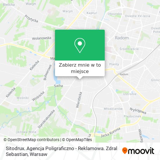 Mapa Sitodrux. Agencja Poligraficzno - Reklamowa. Zdral Sebastian