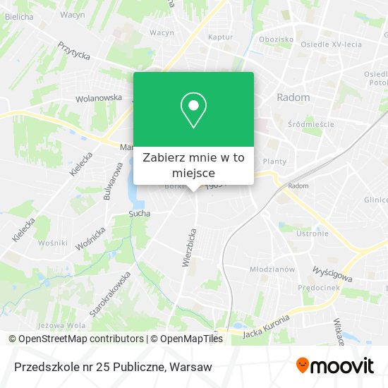 Mapa Przedszkole nr 25 Publiczne