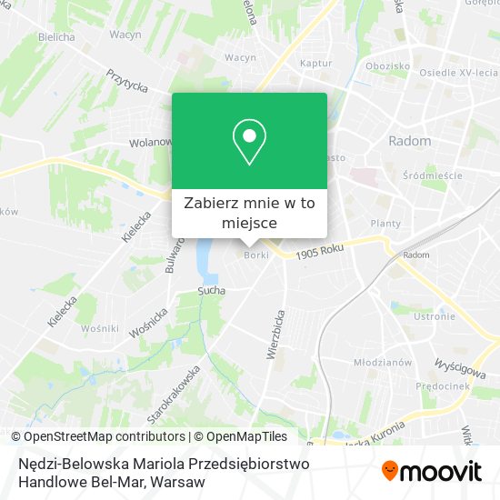 Mapa Nędzi-Belowska Mariola Przedsiębiorstwo Handlowe Bel-Mar