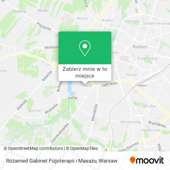 Mapa Różamed Gabinet Fizjoterapii i Masażu