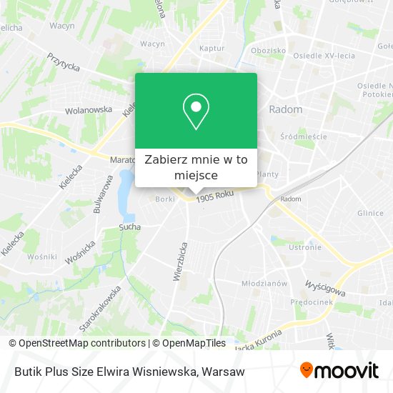 Mapa Butik Plus Size Elwira Wisniewska