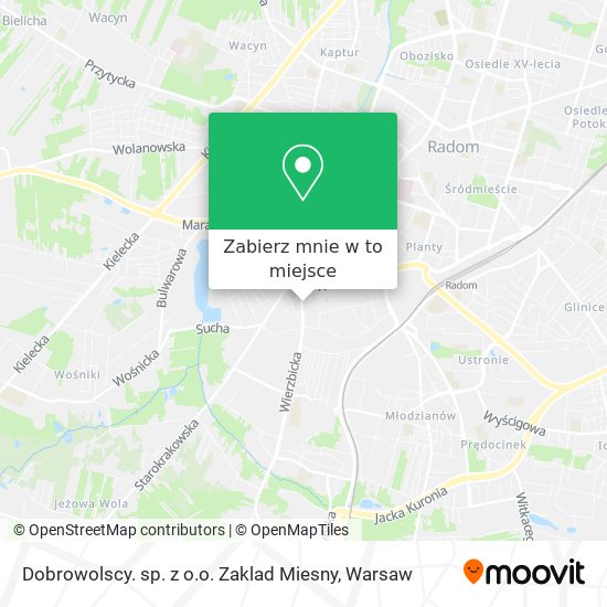 Mapa Dobrowolscy. sp. z o.o. Zaklad Miesny