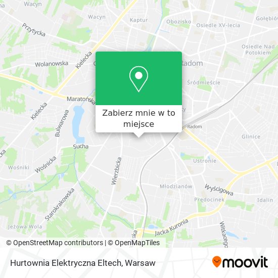 Mapa Hurtownia Elektryczna Eltech